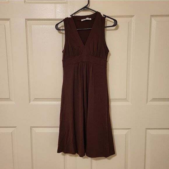Susana Monaco brown sleeveless midi dress - Picture 1 of 6